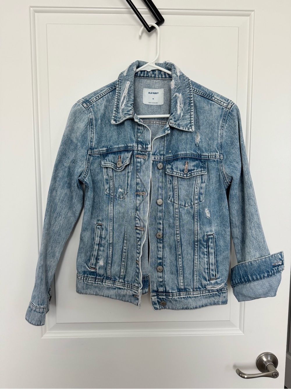 Distressed Old Navy Jean Jacket